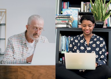 naar de online cursussen van seniorweb